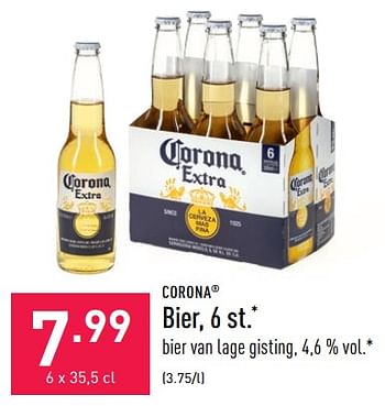 Promoties Bier - Corona - Geldig van 06/05/2022 tot 13/05/2022 bij Aldi