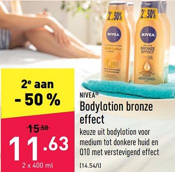 Promoties Bodylotion bronze effect - Nivea - Geldig van 06/05/2022 tot 13/05/2022 bij Aldi
