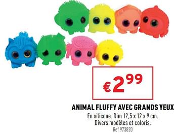 Promotions Animal fluffy avec grands yeux - Produit maison - Trafic  - Valide de 04/05/2022 à 08/05/2022 chez Trafic