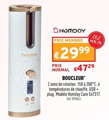 Promoties Boucleur homday care 547317 - Homday - Geldig van 04/05/2022 tot 08/05/2022 bij Trafic