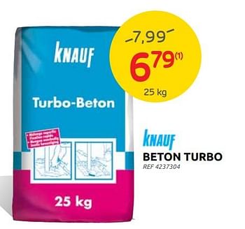 Promoties Beton turbo - Knauf - Geldig van 27/04/2022 tot 09/05/2022 bij Brico