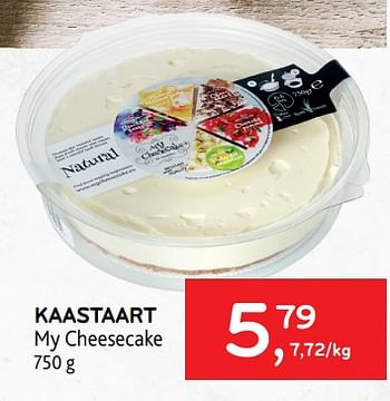 Promotions Kaastaart my cheesecake - My Cheesecake - Valide de 04/05/2022 à 17/05/2022 chez Alvo
