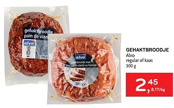 Promoties Gehaktbroodje alvo - Huismerk - Alvo - Geldig van 04/05/2022 tot 17/05/2022 bij Alvo
