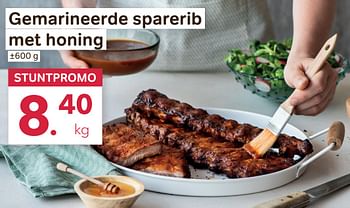 Promoties Gemarineerde sparerib met honing - Huismerk - Bon'Ap - Geldig van 27/04/2022 tot 10/05/2022 bij Bon'Ap