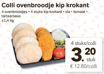 Promoties Colli ovenbroodje kip krokant - Huismerk - Bon'Ap - Geldig van 27/04/2022 tot 10/05/2022 bij Bon'Ap