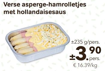 Promoties Verse asperge-hamrolletjes met hollandaisesaus - Huismerk - Bon'Ap - Geldig van 27/04/2022 tot 10/05/2022 bij Bon'Ap