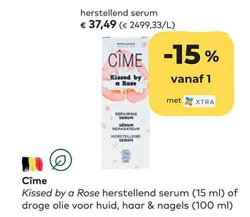 Promoties Cîme herstellend serum - Cime - Geldig van 27/04/2022 tot 24/05/2022 bij Bioplanet