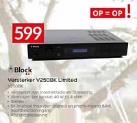 Block versterker v250bk limited v250bk-Block