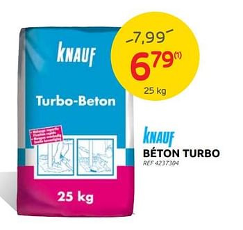 Promotions Béton turbo - Knauf - Valide de 27/04/2022 à 09/05/2022 chez Brico