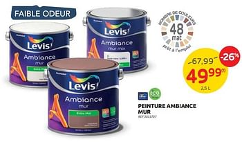 Promotions Peinture ambiance mur - Levis - Valide de 27/04/2022 à 09/05/2022 chez Brico