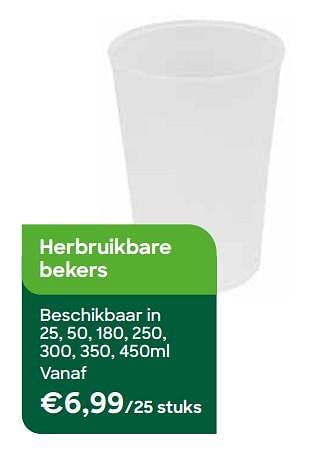 Promoties Herbruikbare bekers - Huismerk - Ava - Geldig van 01/05/2022 tot 30/06/2022 bij Ava