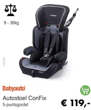 Promoties Autostoel confix - Baby auto - Geldig van 01/05/2022 tot 31/05/2022 bij Multi Bazar