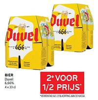 Bier duvel 2e voor 1-2 prijs-Duvel
