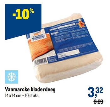 Promoties Vanmarcke bladerdeeg - Vanmarcke - Geldig van 04/05/2022 tot 17/05/2022 bij Makro