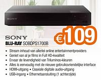 Sony blu-ray sobdps1700b-Sony
