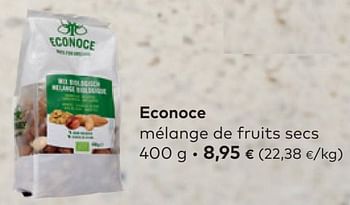 Promotions Econoce mélange de fruits secs - Econoce - Valide de 27/04/2022 à 24/05/2022 chez Bioplanet