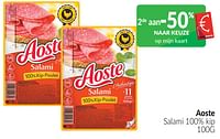 Aoste salami 100% kip-Aoste