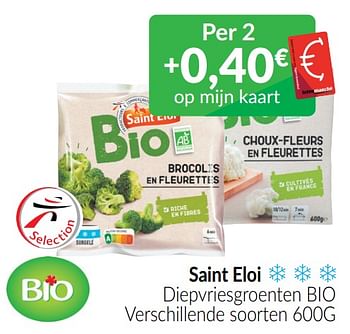 Promoties Saint eloi diepvriesgroenten bio - Saint Eloi - Geldig van 01/05/2022 tot 31/05/2022 bij Intermarche