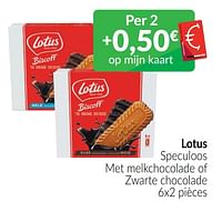 Lotus speculoos met melkchocolade of zwarte chocolade-Lotus Bakeries
