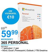 Microsoft 365 personal qq2-00012-Microsoft