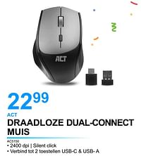 Act draadloze dual-connect muis ac5150-ACT