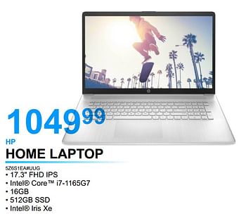 Promoties Hp home laptop 5z6s1ea#uug - HP - Geldig van 01/05/2022 tot 31/05/2022 bij Computer Checkpoint