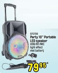 Party 10`` portable led speaker-Huismerk - Happyland