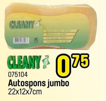 Promoties Autospons jumbo - Cleany - Geldig van 02/05/2022 tot 04/06/2022 bij Happyland