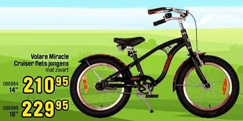 Promotions Volare miracle cruiser fiets jongens 14`` - Volare - Valide de 02/05/2022 à 04/06/2022 chez Happyland