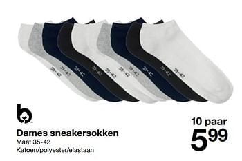 Promoties Dames sneakersokken - Huismerk - Zeeman  - Geldig van 30/04/2022 tot 13/05/2022 bij Zeeman