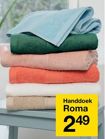 Promoties Handdoek roma - Huismerk - Zeeman  - Geldig van 30/04/2022 tot 13/05/2022 bij Zeeman