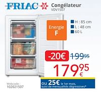 Friac congélateur vdv1507-Friac