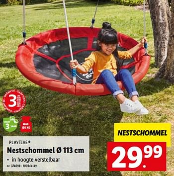 Promoties Nestschommel - Playtive Junior - Geldig van 09/05/2022 tot 14/05/2022 bij Lidl
