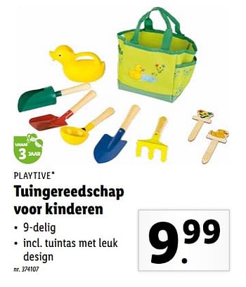 Promoties Tuingereedschap voor kinderen - Playtive Junior - Geldig van 09/05/2022 tot 14/05/2022 bij Lidl