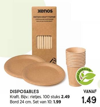 Promoties Disposables - Huismerk - Xenos - Geldig van 02/05/2022 tot 29/05/2022 bij Xenos