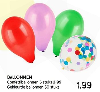 Promoties Gekleurde ballonnen - Huismerk - Xenos - Geldig van 02/05/2022 tot 29/05/2022 bij Xenos