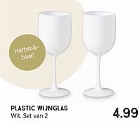 Plastic wijnglas-Huismerk - Xenos