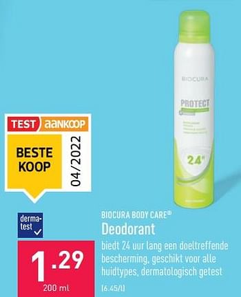 Promoties Deodorant - Biocura - Geldig van 09/05/2022 tot 20/05/2022 bij Aldi