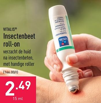 Promoties Insectenbeet roll-on - Vitalis - Geldig van 13/05/2022 tot 20/05/2022 bij Aldi