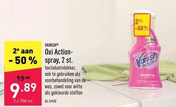 Promoties Oxi actionspray - Vanish - Geldig van 13/05/2022 tot 20/05/2022 bij Aldi
