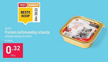 Promoties Premium kattenvoeding schaaltje - JULIET - Geldig van 09/05/2022 tot 20/05/2022 bij Aldi