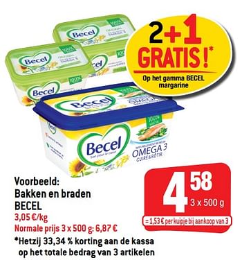 Promoties Bakken en braden becel - Becel - Geldig van 04/05/2022 tot 10/05/2022 bij Smatch