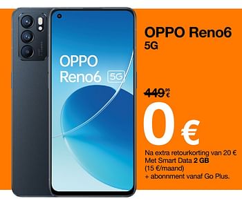 Promoties Oppo reno6 5g - Oppo - Geldig van 02/05/2022 tot 15/05/2022 bij Orange