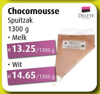 Promoties Chocomousse melk - Deleye - Geldig van 02/05/2022 tot 30/06/2022 bij Aronde