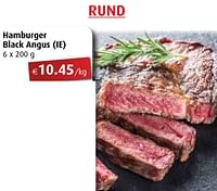 Hamburger black angus-Huismerk - Aronde