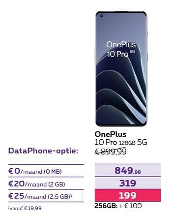 Promoties Oneplus 10 pro 128gb 5g - OnePlus - Geldig van 02/05/2022 tot 31/05/2022 bij Proximus