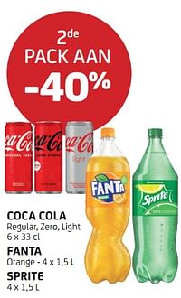 Coca cola fanta sprite 2de pack aan -40%-Huismerk - BelBev