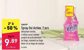 Promotions Spray oxi action - Vanish - Valide de 13/05/2022 à 20/05/2022 chez Aldi