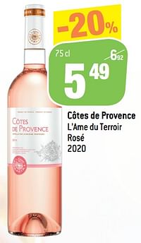 Côtes de provence l’ame du terroir rosé-Rosé wijnen