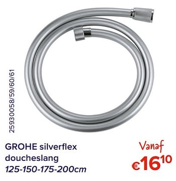 Promoties Grohe silverflex doucheslang - Grohe - Geldig van 01/05/2022 tot 31/05/2022 bij Euro Shop